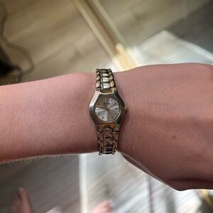 Bulova gold and silver watch